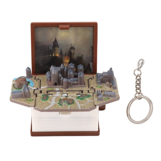 Llavero castillo encantado libro 3D plegable Harry Potter