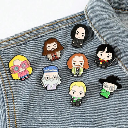 Set Pines Broches personajes de Harry Potter Chibi kawai