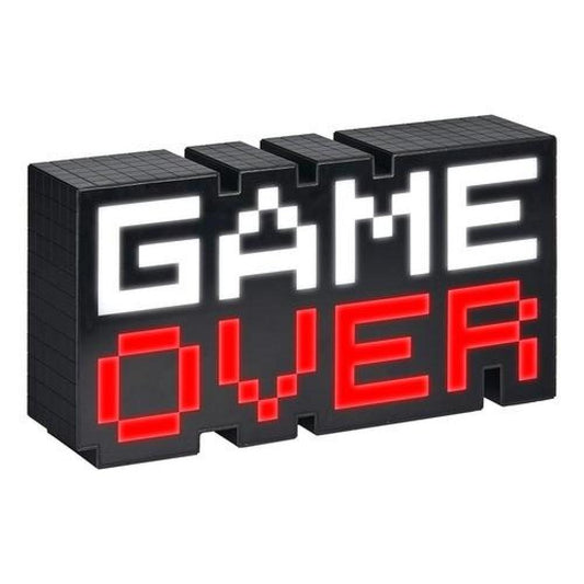 Lámpara led 3D Game Over píxeles de 8 bits