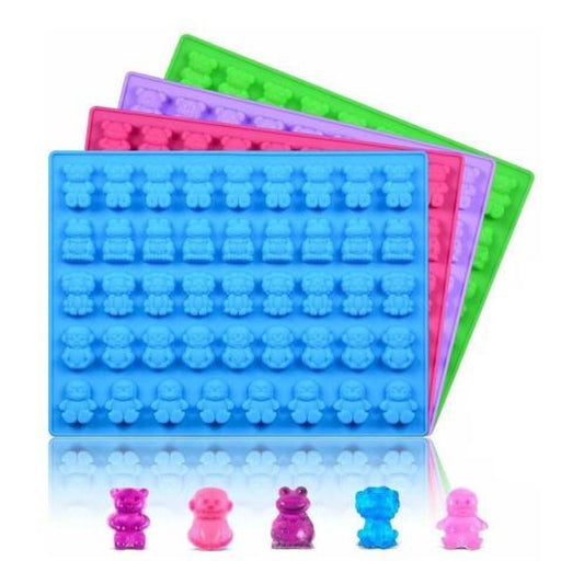 Molde silicona mini animalitos 44 unidades