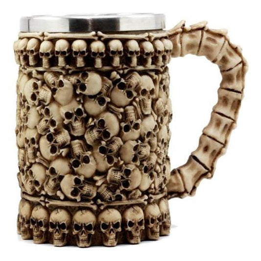 Taza Tazón Mug Calavera 4 Medieval Skull & Spine Goblet