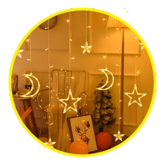 Cortina led cascada estrellas Luna Fairy lights