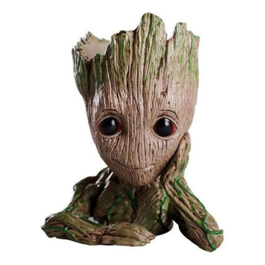 Macetero Lapicero Guardianes Galaxia Bebe Groot 14 Cm.