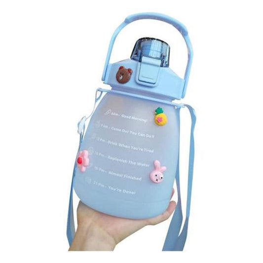 Botella de agua marcador motivacional kawaii sticker 2D-3D