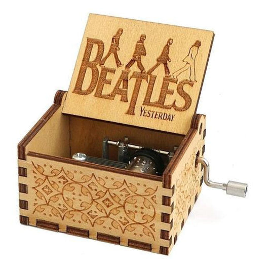 Caja Musical negra box music The Beatles "Yesterday"