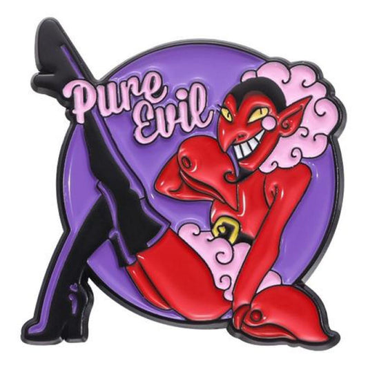 Broche pin divertido "ÉL" Pure Evil chicas superpoderosa