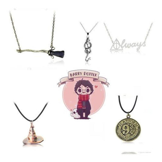 Set collares Harry Potter distintos modelo