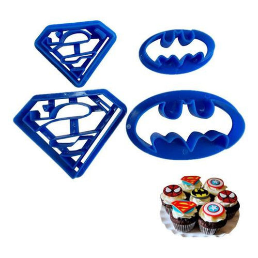 Molde Para Galletas Fondat Batman Superman Heroes Dc Comic