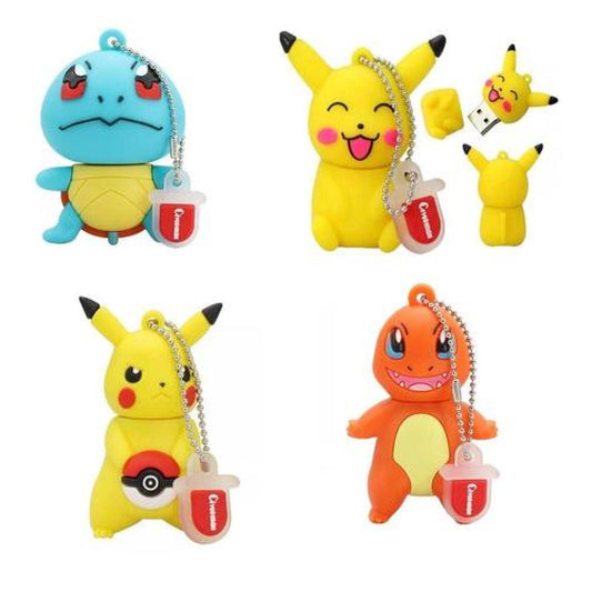 Pendrive 16 gb  pokemon Picachu o Charmander o squirtle