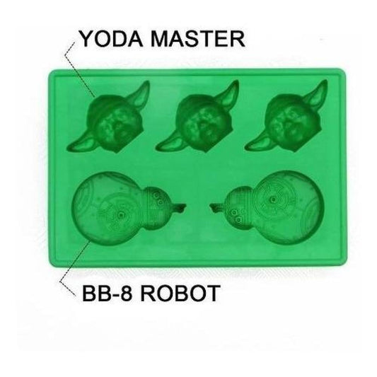 Moldes De Silicona Star Wars  Yoda Bb8 Hielo Chocolate