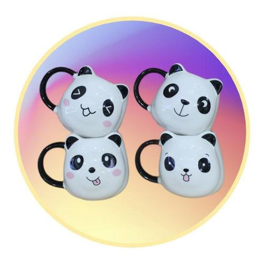 Tazón 3D cerámica oso panda Panditas Kawaii