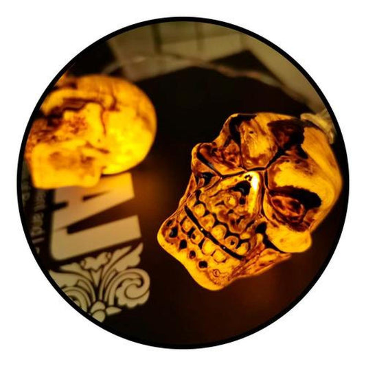 Guirnalda Led Calaveras Hallowen skull led