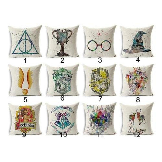 Cojín con relleno Harry Potter Hogwarts casas