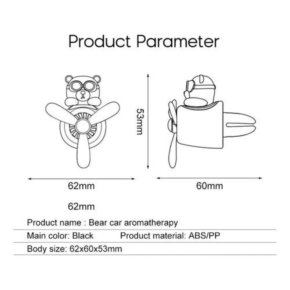 Difusor Aromatizador de aire para auto Bear Pilot oso piloto