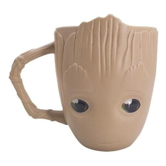 Taza Xl Ceramica 3d Baby Groot Marvel 600 Ml