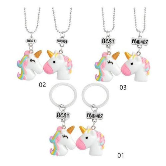 Collar Unicornio Mejores Amigos Best Friend Bf