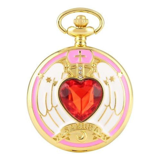 Reloj De Bolsillo vintage Sakura card captor corazon mod2