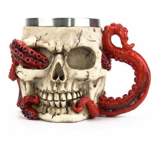 Tazón Calavera Skull Kraken Ghost Resina