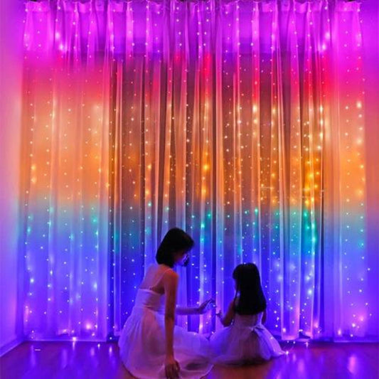 Cortinas rainbow micro Led 3x3 M hadas Fairy light  Acoiris