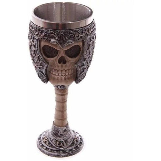 Copa Cáliz Calavera Medieval Halloween Craneo Casco