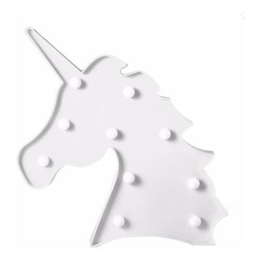 Lampara Unicornio Rosada Led Pilas Candy Bar (estoykuku)