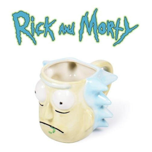 Taza Xl Ceramica 3d Rick Sánchez Serie Rick And Morty