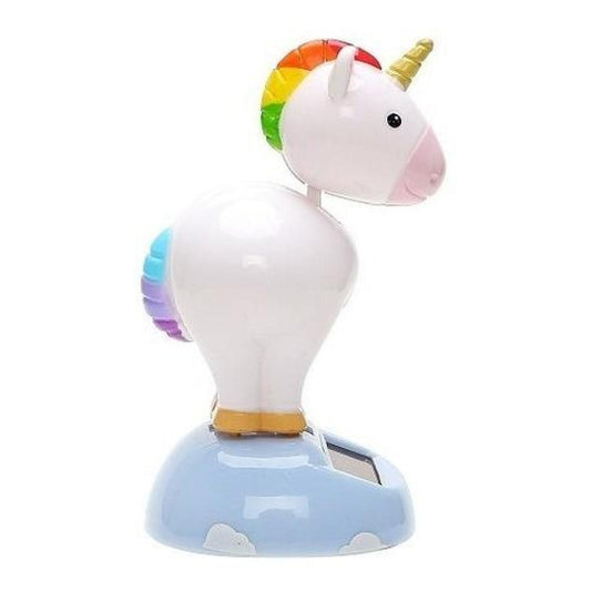 Juguete Solar Unicornio Bailarín  Arcoiris Kawaii (estoykuku