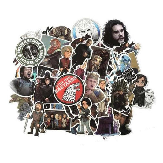 Pack 60 sticker Game of Thrones casas Siguil Impermeable