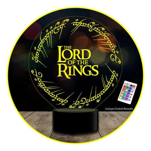 Lampara 3D Lord of the Ring  el señor de los anillos Control