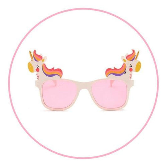 Lentes Sol Gafas Unicornio Glitter Fiesta Brillante Kawaii