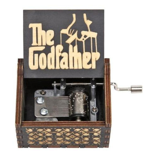 Caja Musical negra Madera El Padrino The Godfather