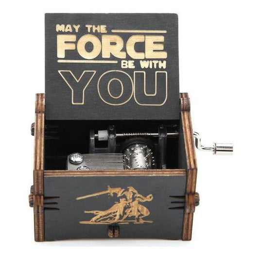 Caja Musical Black Madera Star Darth