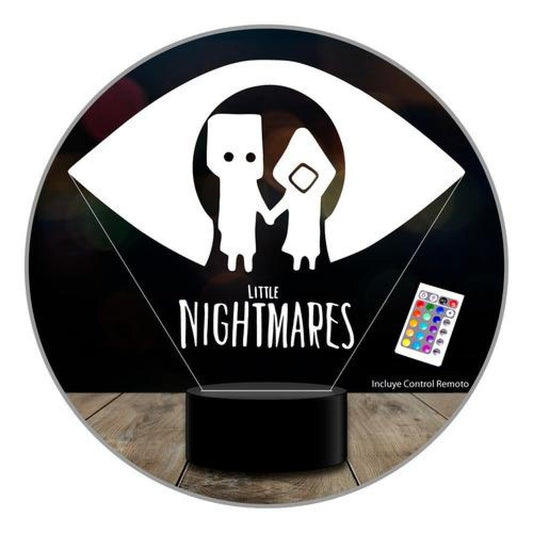 Lampara 3D Little Nightmares  control remoto 16 colores