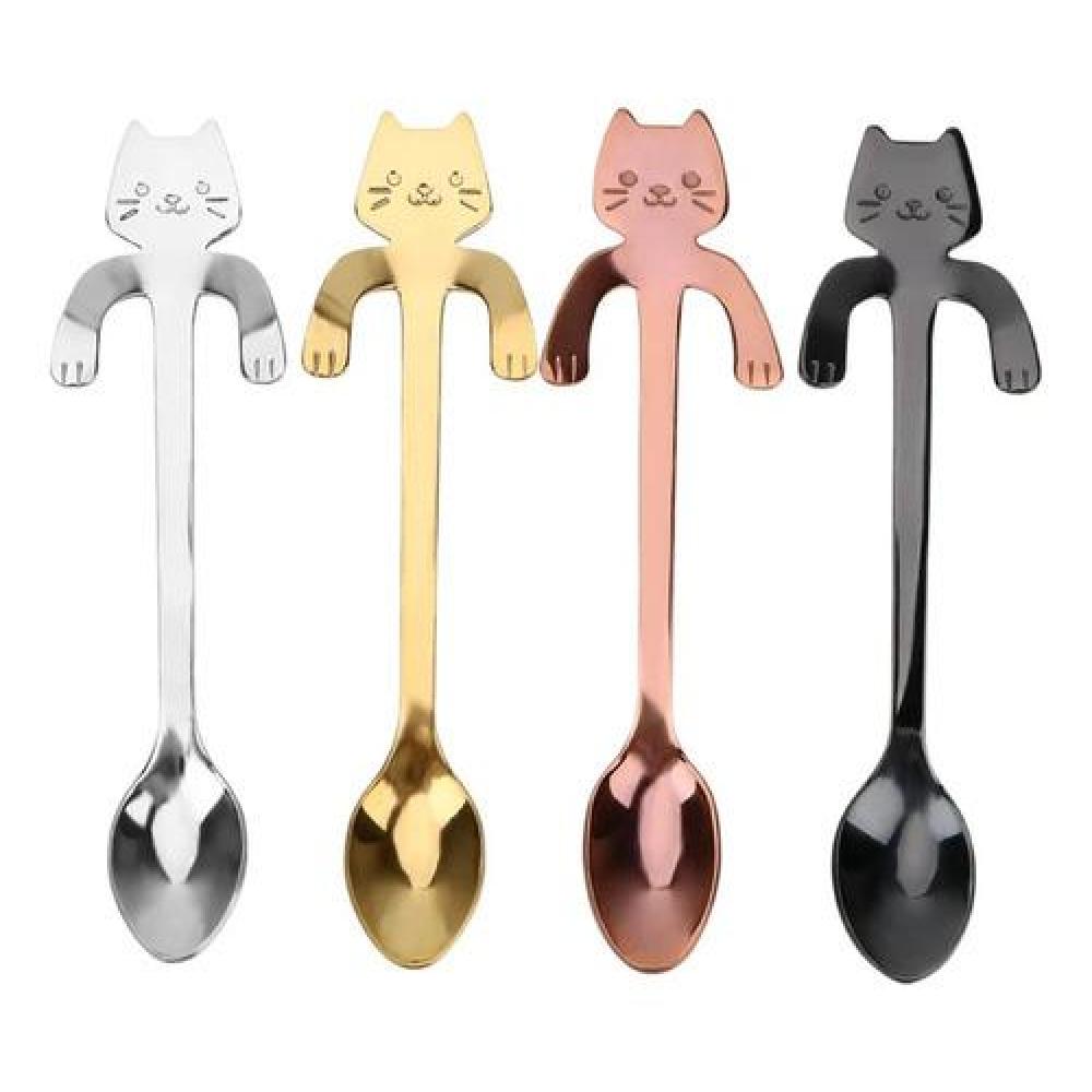 Set Pack 4 cucharas Gatito cut Kawaii nekospoon