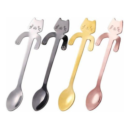 Set Pack 4 cucharas Gatito cut Kawaii nekospoon