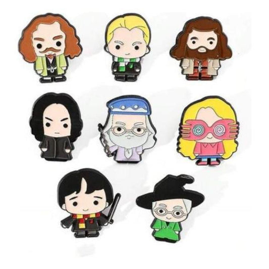 Set Pines Broches personajes de Harry Potter Chibi kawai