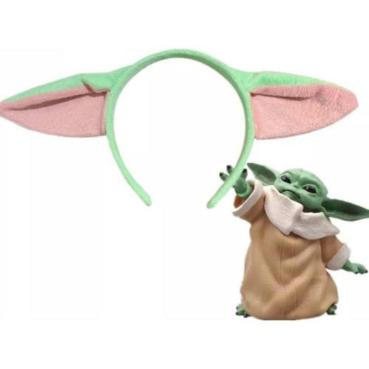 Cintillo Diadema Felpa Orejas de baby Yoda Grogu