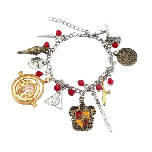 Pulsera dijes casas Hogwarts Harry Potter