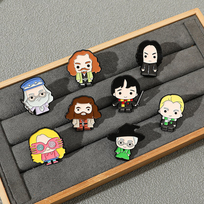 Set Pines Broches personajes de Harry Potter Chibi kawai