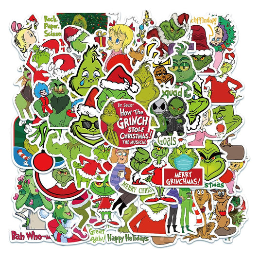 Set Stickers calcomonias el Grinch, odia navidad