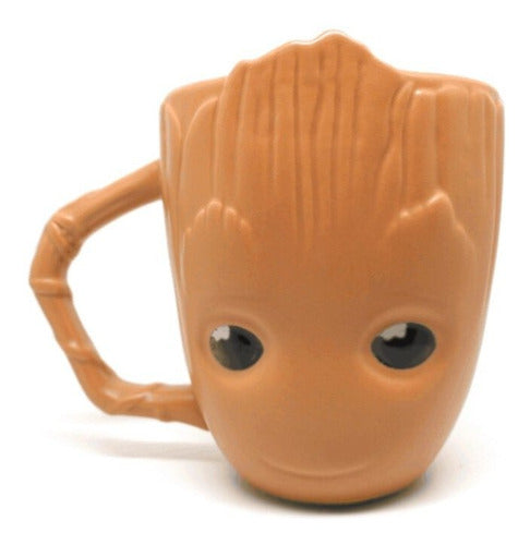 Taza Xl Ceramica 3d Baby Groot Marvel 600 Ml