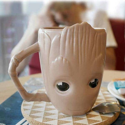 Taza Xl Ceramica 3d Baby Groot Marvel 600 Ml