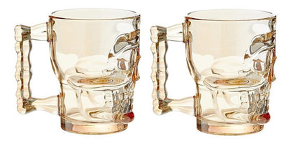 Set 2 Vasos Shopero Calavera Skull Colores