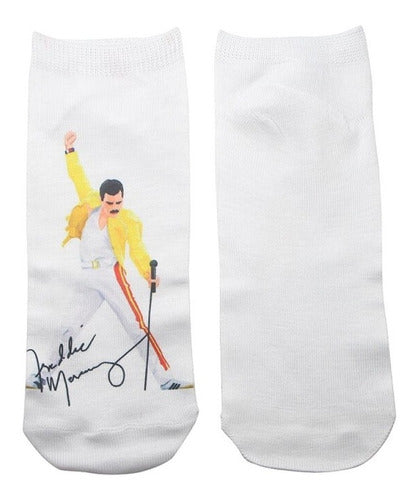 Calcetines Tobilleras 3d Freddie Mercury Queen