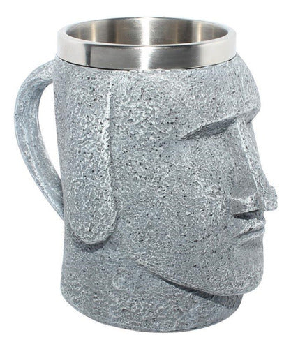 Tazon Taza 3d Moai Piedra