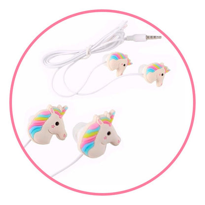 Audífonos Unicornios Rainbow Kawaii Niña Navidad