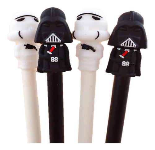 2 Unidades Lapices Star Wars (darth Vader Ystormtrooper)