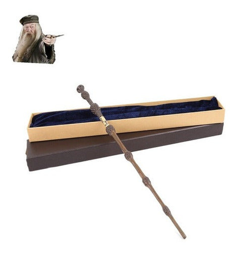 Varita Sauco Dumbledore  Nucleo Metalico Harry Potter 45 Cm