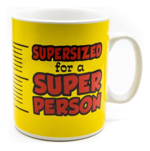 Tazón Mug Xl Gigante Supersized Super person 850 Ml