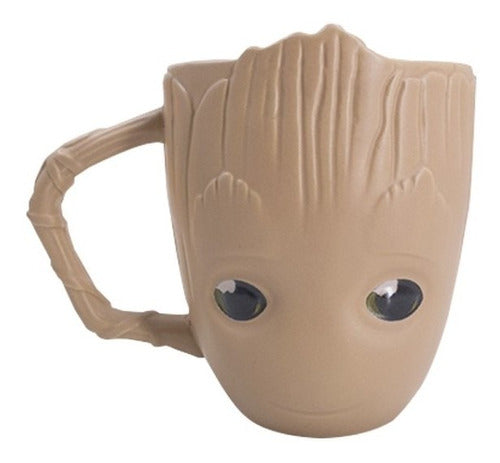 Taza Xl Ceramica 3d Baby Groot Marvel 600 Ml